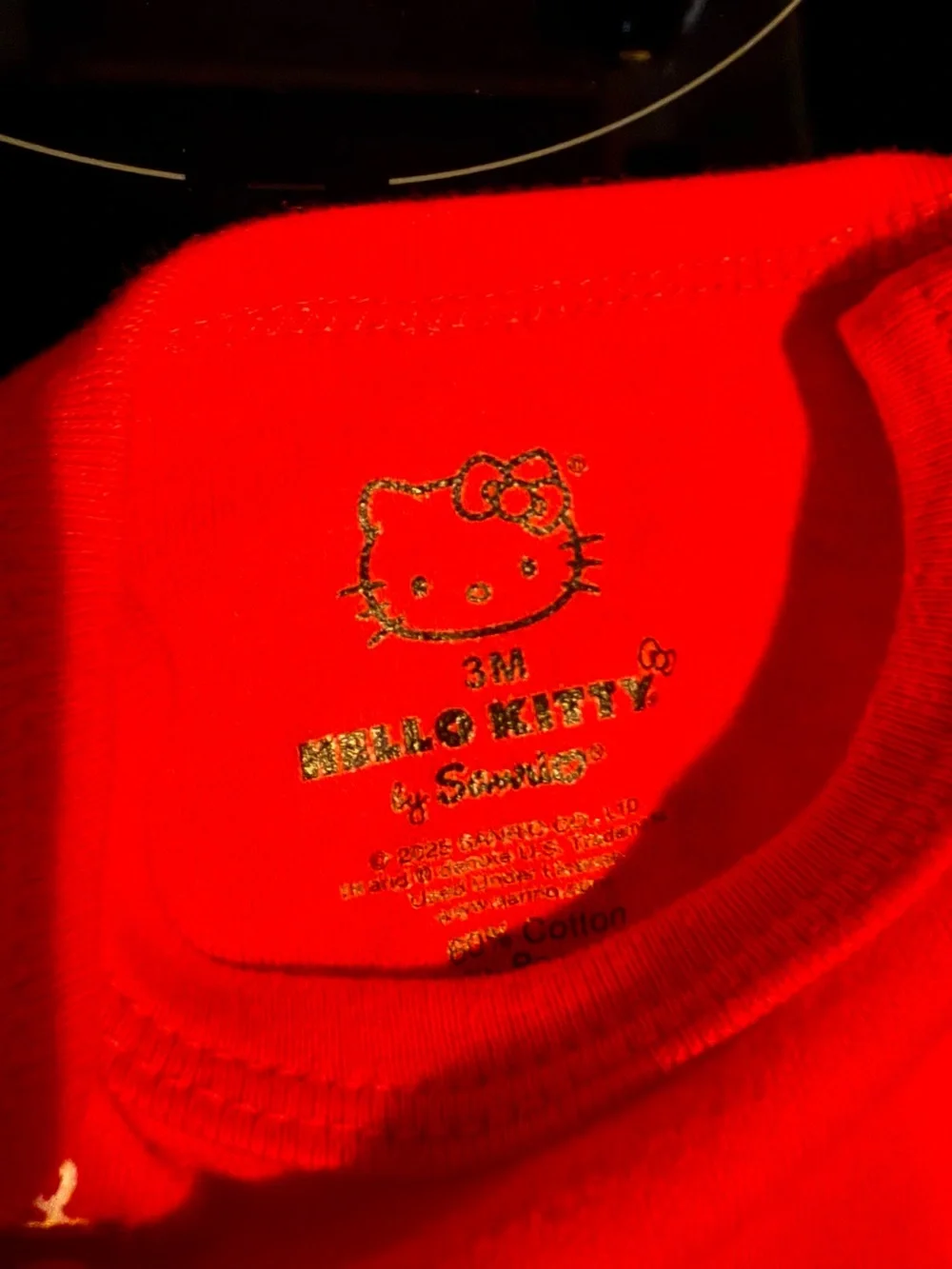 Hello Kitty Baby Bodysuit Duo - Red & Light Pink 3mos